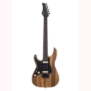 Schecter Sun Valley SS Exotic Hardtail gaucher Black Limba