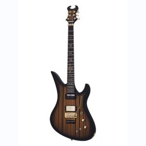 Schecter Synyster Gates Custom Floyd Sustainiac Satin Gold Burst Gold