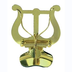 GEWA Pupitre lyre de marche Trompette  Nickelé