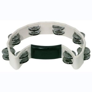 GEWA Tambourin Demi lune  Blanc