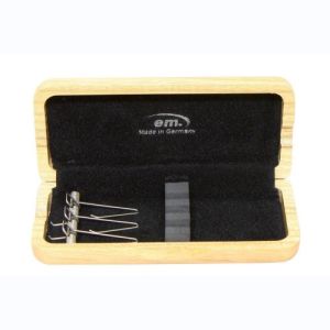 GEWA Etui anches doubles Hautbois 3 anches  Laque brun rouge