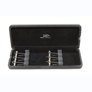 GEWA Etui anches doubles Basson 6 anches  Laque brun rouge