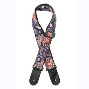 Stagg SWO-PSLY RED Courroie nylon motif paisley rouge bleu 