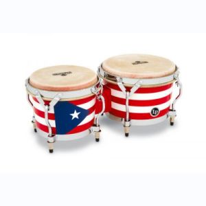 Latin Percussion Bongos Matador bois M201-PR Puerto Rican Flag