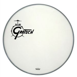 Gretsch Peau de grosse caisse Ambassador white coated  20''