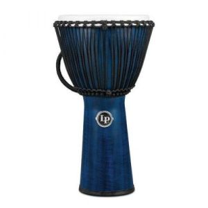 Latin Percussion Djembe World Beat FX Rope Tuned LP724B Bleu