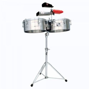 Latin Percussion Timbales Tito Puente Stainless Steel LP255-S 12"-13"