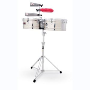 Latin Percussion Timbales Prestige Stainless Steel LP1415-S 14"-15"