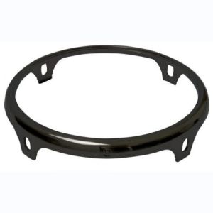 Latin Percussion Cercles Bongo Comfort Curven - LP200XF Fiberglass LP732C 8 1-2" Black Mirror