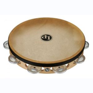 Latin Percussion Tambourins Pro 10in Single Row with Head LP383-AL 10" Aluminium w-head