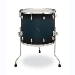 Gretsch Floor Tom Renown Maple  Satin Antique Blue Burst
