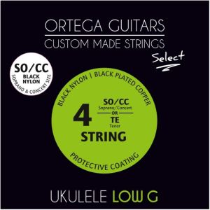 Ortega Jeu Cordes Ukulele Soprano-Concert UKSBK-SOCC-LG 